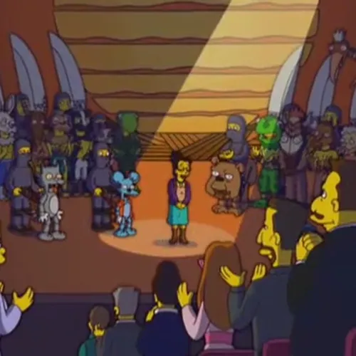 Female Long Haired Brown (tall) Purple Shirt