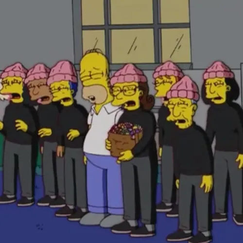 Female with Brown hair and Pink Hat