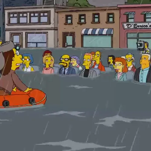 Female orange haired have a brown hat