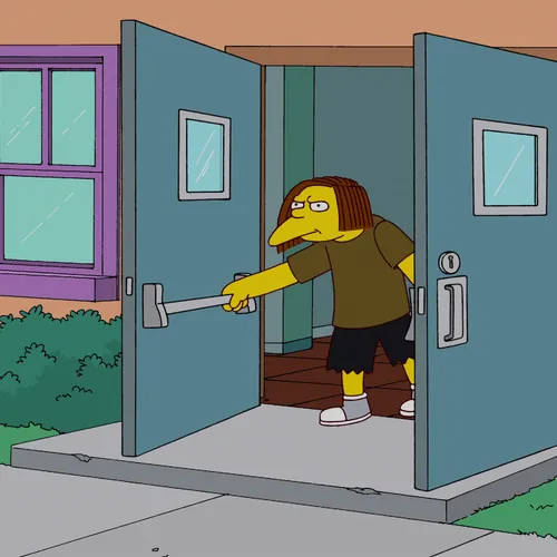 Teacher Female with Purple Clothes and Brown Hair